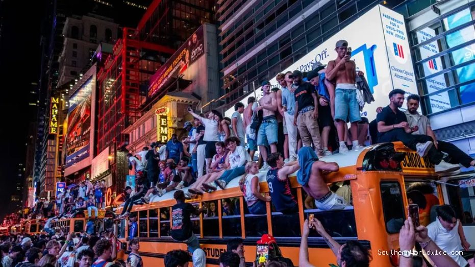 Teenager Injured in Times Square Amidst Chaotic Knicks Celebration