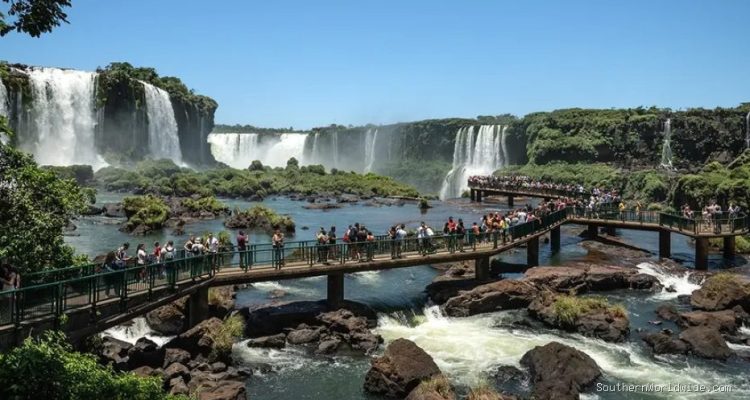 Tourist Risks Danger at World's Largest Waterfall to Retrieve Cellphone