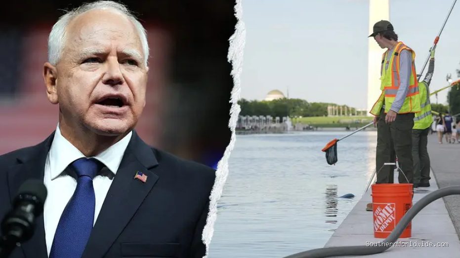 Walz's Trump jab on Reflecting Pool sparks fraud backlash