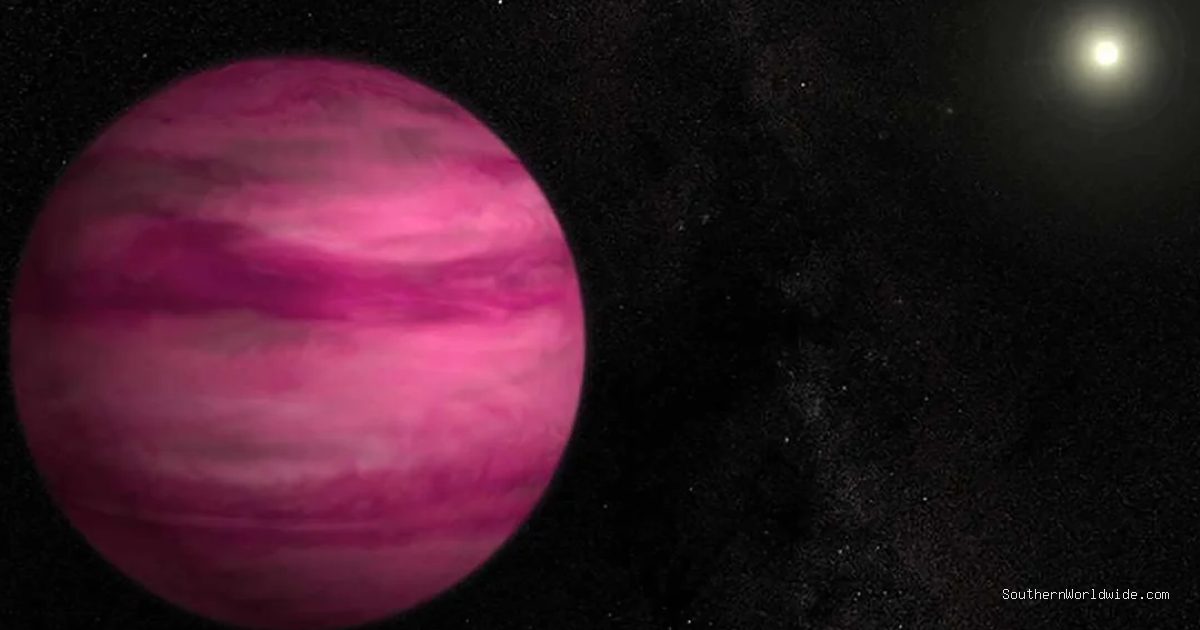 Webb Telescope Researchers Discover Salty Clouds Around "Pink Planet