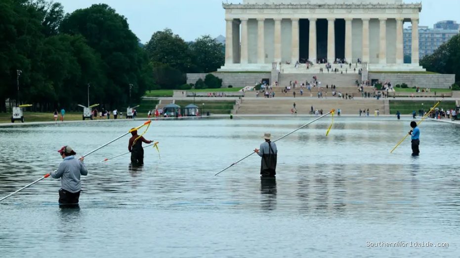 White House Denounces 'Targeted Sabotage' of Reflecting Pool Amidst Repair Delays