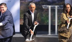 White House Uses Delayed Obama Center Opening to Label Trump "Builder-in-Chief