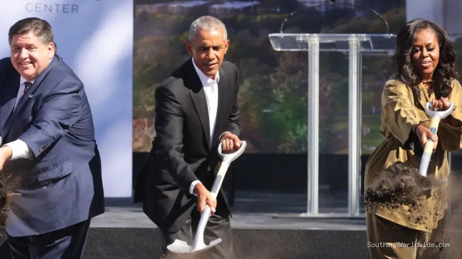 White House Uses Delayed Obama Center Opening to Label Trump "Builder-in-Chief