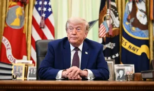 Why Trump changes his tune after aides convince him to stick to a script as Republicans defect