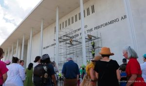 Workers rip Trump name from Kennedy center facade months after it goes on, hours after failed appeal