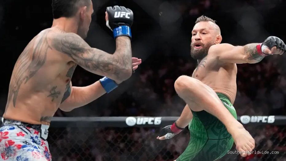 Conor McGregor's UFC Return Ends Early Due to Suspected Knee Injury at UFC 329