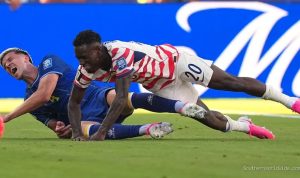 folarin-baloguns-controversial-red-card-in-world-cup-round-of-32-match-72715 Folarin Balogun's Controversial Red Card in World Cup Round of 32 Match