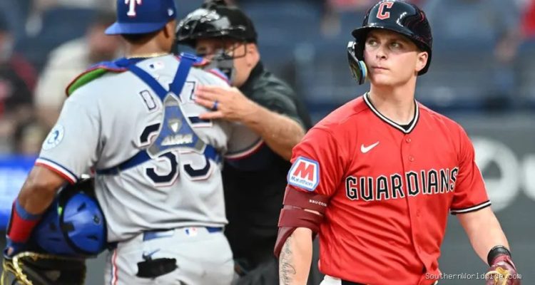 Guardians rookie tosses ball into stands after making second out, costs team go-ahead run