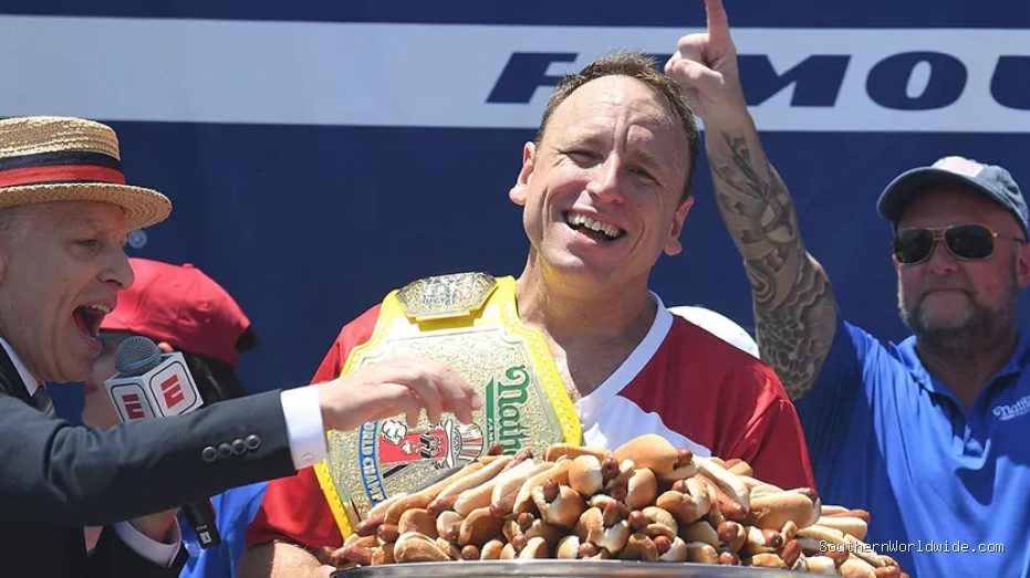 joey-chestnut-claims-18th-nathans-hot-dog-eating-contest-title-85690 Joey Chestnut Claims 18th Nathan's Hot Dog Eating Contest Title