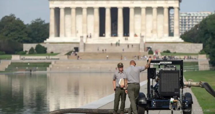 Lincoln Memorial Pool Drained for Trump Administration Repairs