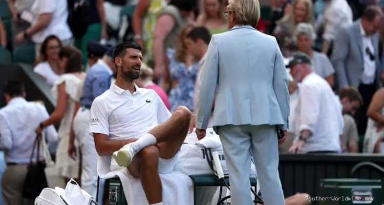 Novak Djokovic gets in heated argument with Wimbledon official over roof during thrilling quarterfinal win