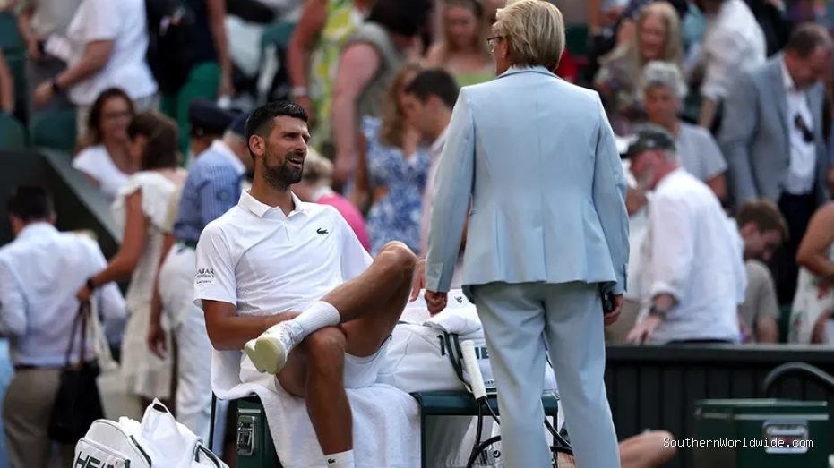 Novak Djokovic gets in heated argument with Wimbledon official over roof during thrilling quarterfinal win