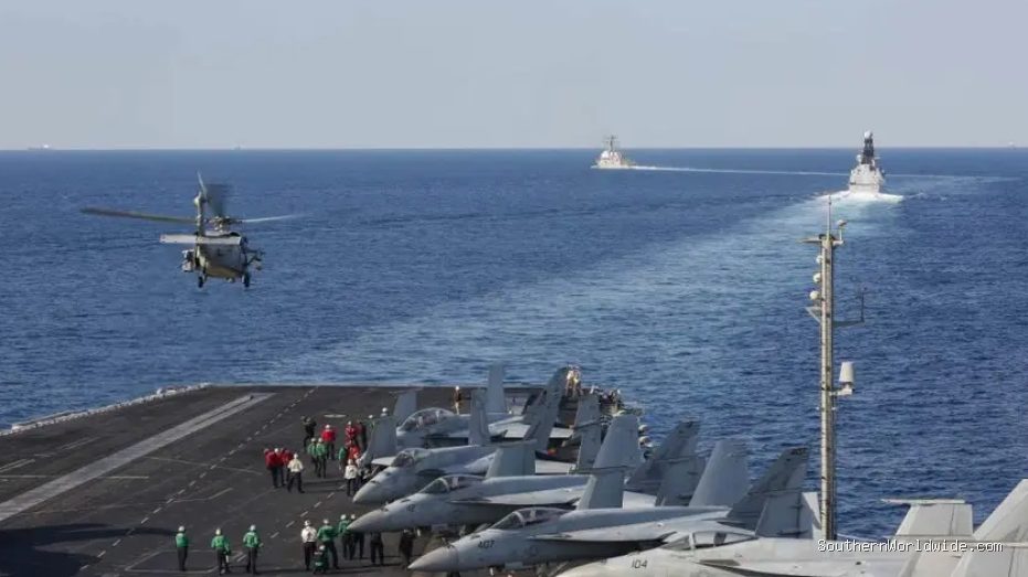 One crew member unaccounted for following U.S. Navy helicopter emergency landing in Arabian Sea
