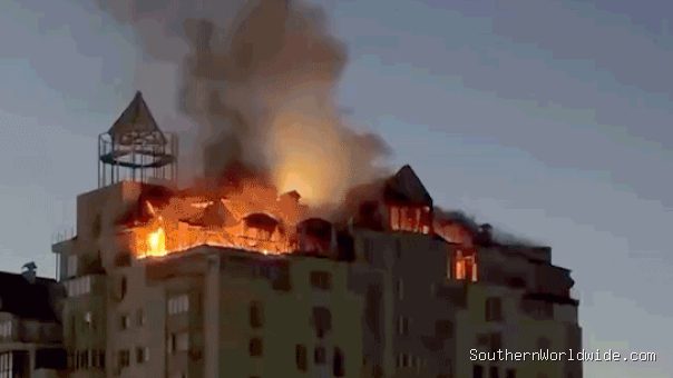 Russia's Massive Missile and Drone Barrage Hits Kyiv