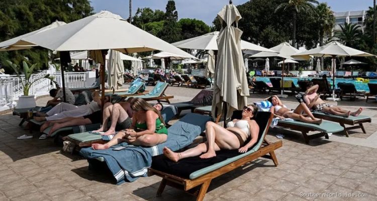 Stampede for Pool Chairs After Long Wait at Resort